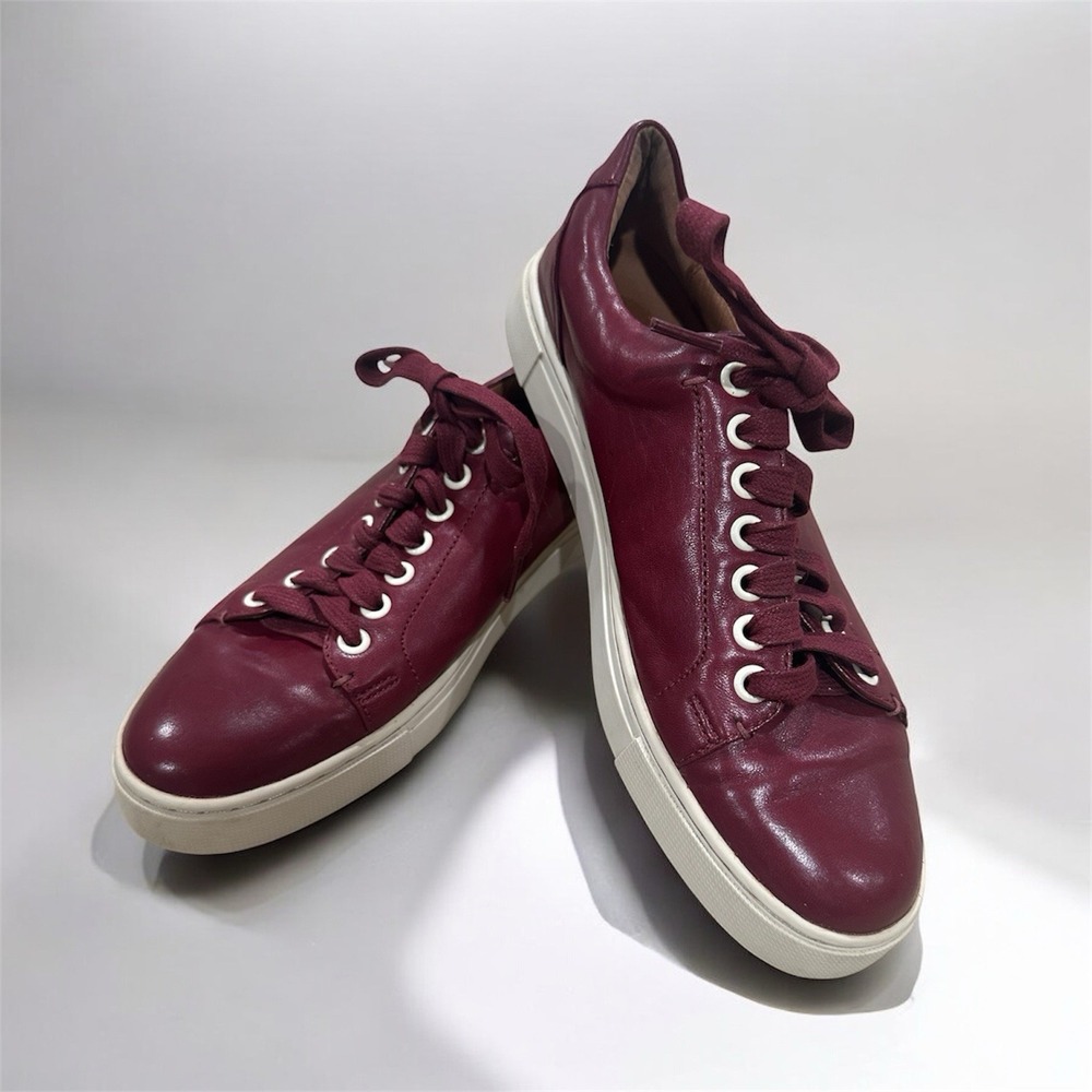 Frye Ivy Low Lace Burgundy Sneakers Women's 8.5 M